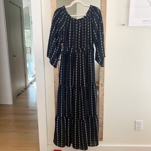 Off the shoulder floral maxi dress